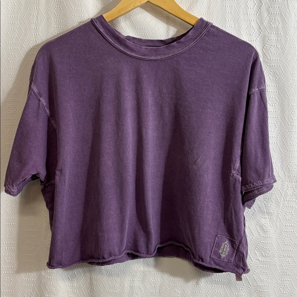 Free People Tops - Free People movement cropped oversized tshirt boxy